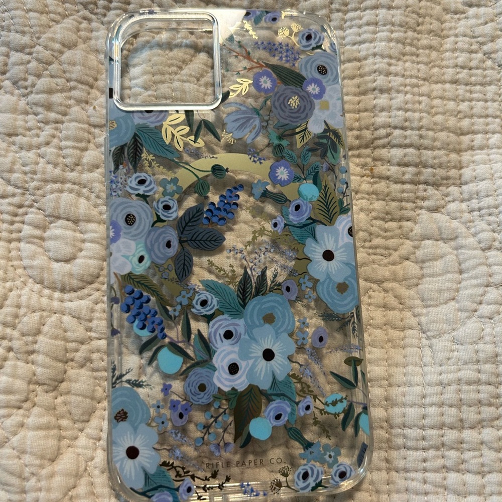 Rifle Paper Co. Blue Floral Phone Case